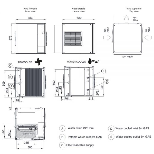 Icematic M132 Modular Cube Ice Maker Ice2o Ice Machines