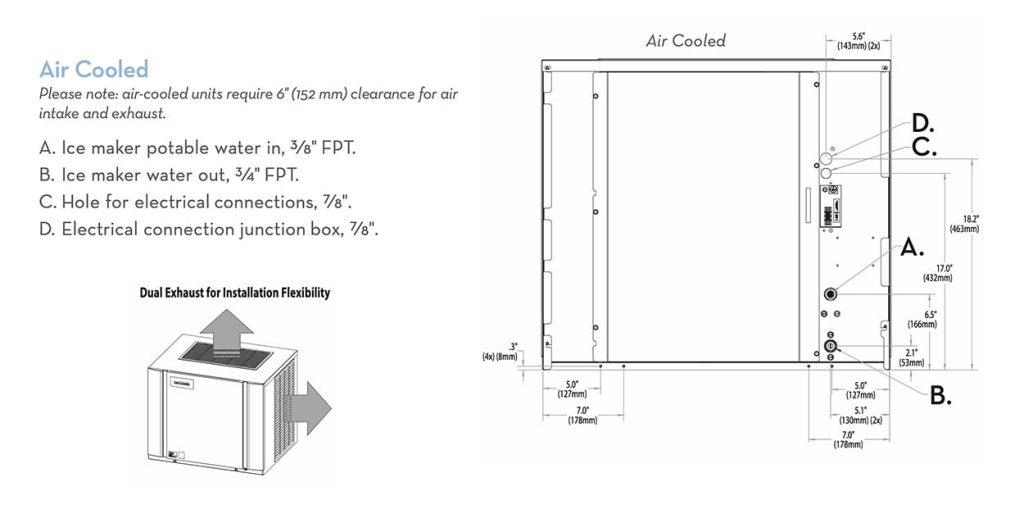 IceoMatic CIM 0835 FA Ice2o Ice Machines